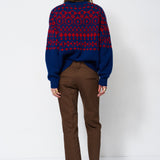 Jamie Haller - The Fairisle Crew in Navy / Red