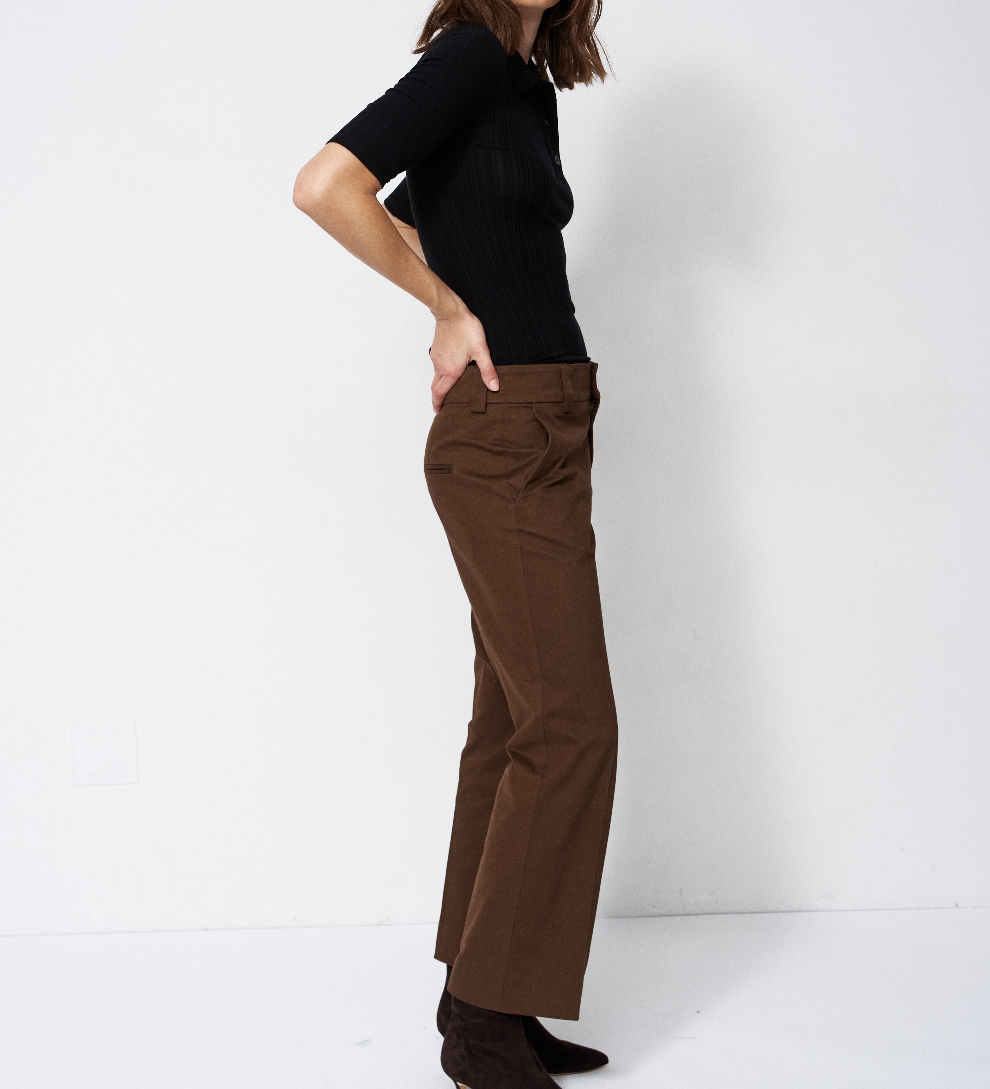 Jamie Haller - The Slim Polo Tee in Black