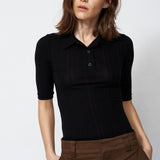 Jamie Haller - The Slim Polo Tee in Black