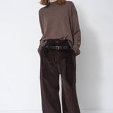 Jamie Haller - The Triple Pleat Trouser in Cacao