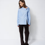 Jamie Haller - The Asymmetry Shirt in Cornflower Stripe