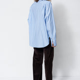 Jamie Haller - The Asymmetry Shirt in Cornflower Stripe