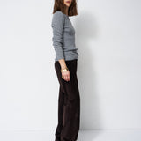 Jamie Haller - The Rib Slim Sweater in Graphite