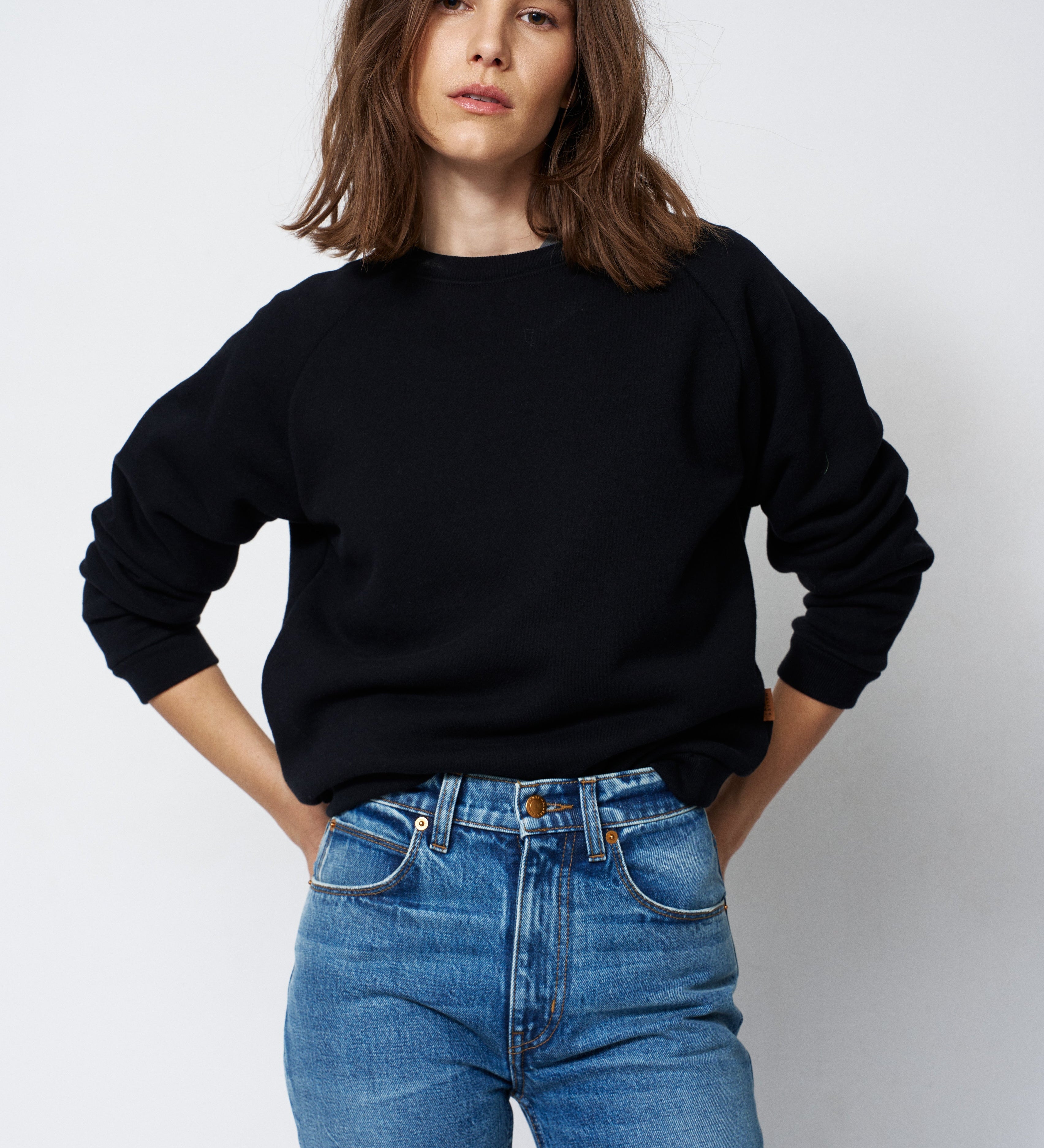 Jamie Haller - The Baggy Crew Sweatshirt in Black