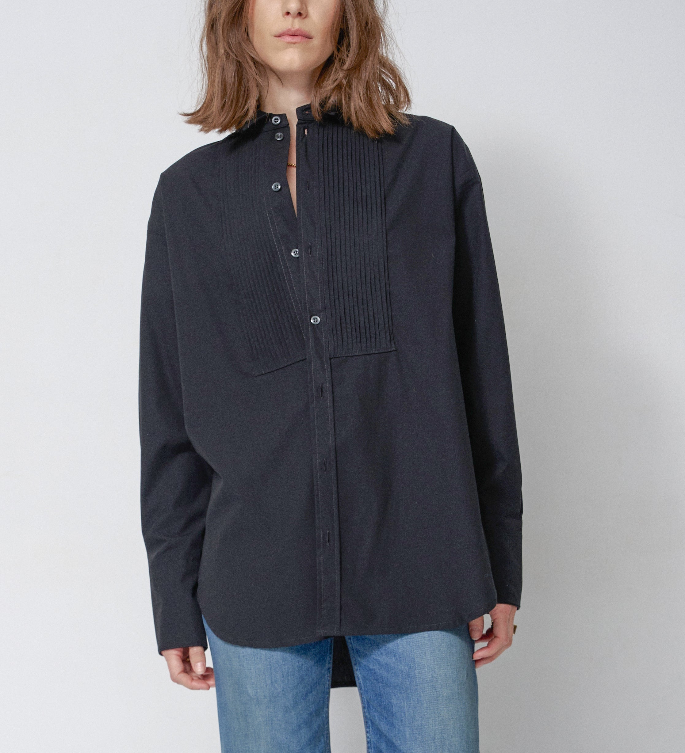 Jamie Haller - The Tuck Shirt in Black