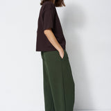 Jamie Haller - The Pintuck Track Pant in Pine