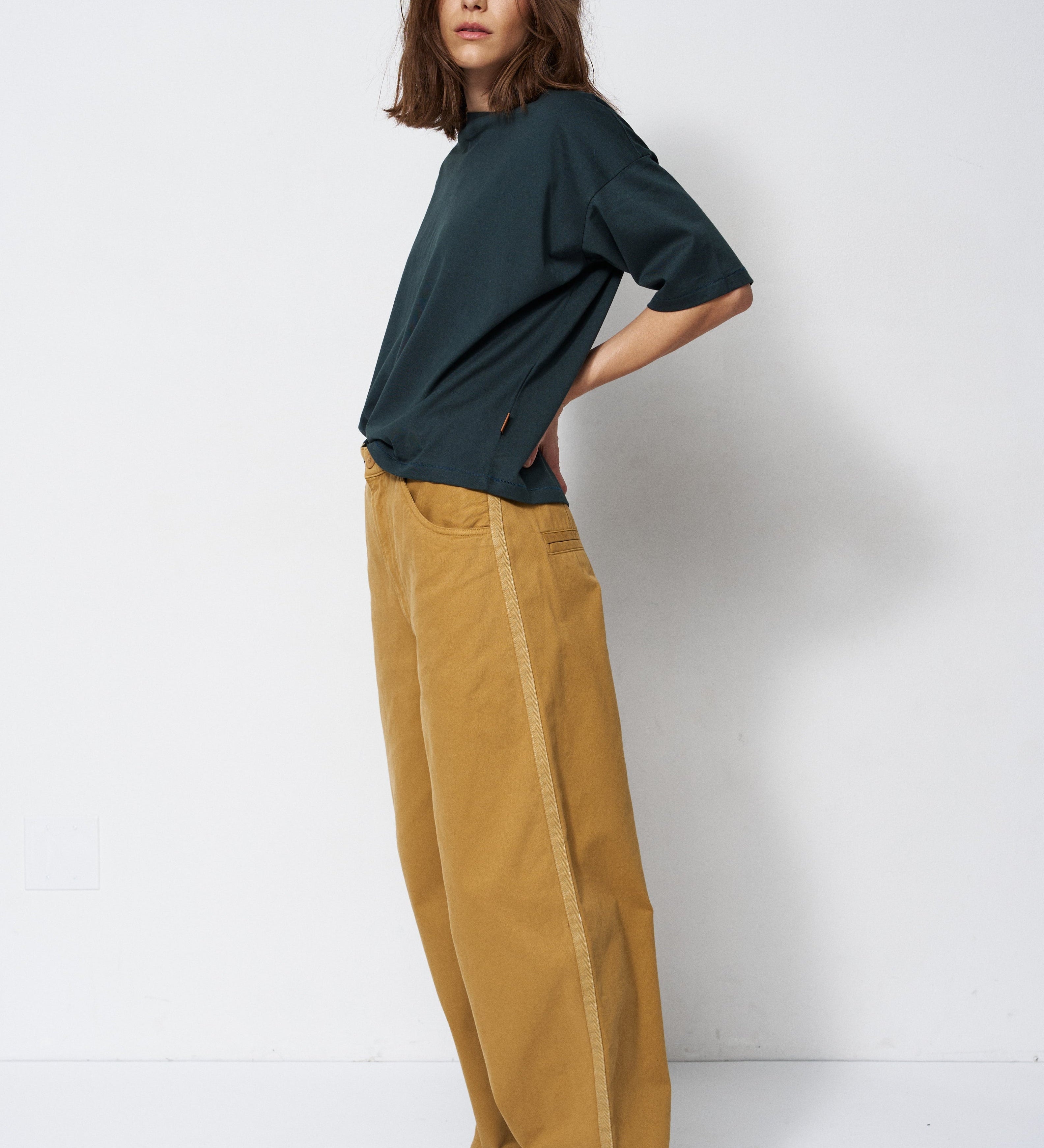Jamie Haller - The Cotton Draped Tee in Jade