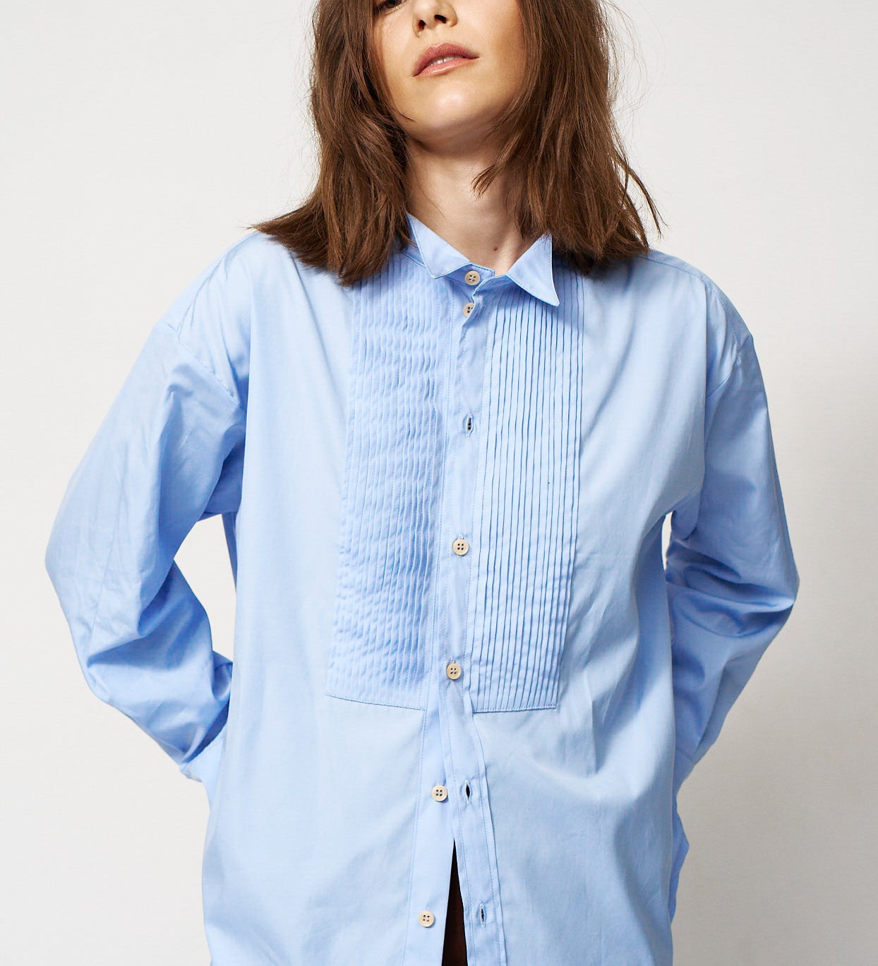 Jamie Haller - The Tuck Shirt in Cornflower