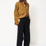 Jamie Haller - The Pintuck Track Pant in Black