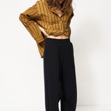 Jamie Haller - The Pintuck Track Pant in Black