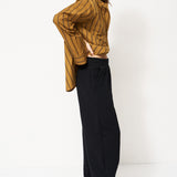 Jamie Haller - The Pintuck Track Pant in Black