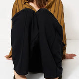 Jamie Haller - The Pintuck Track Pant in Black