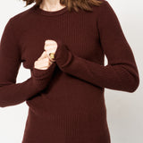 Jamie Haller - The Rib Slim Sweater in Cinnamon