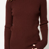 Jamie Haller - The Rib Slim Sweater in Cinnamon