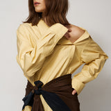Jamie Haller - The Asymmetry Shirt in Yellow Baby Stripe