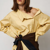 Jamie Haller - The Asymmetry Shirt in Yellow Baby Stripe