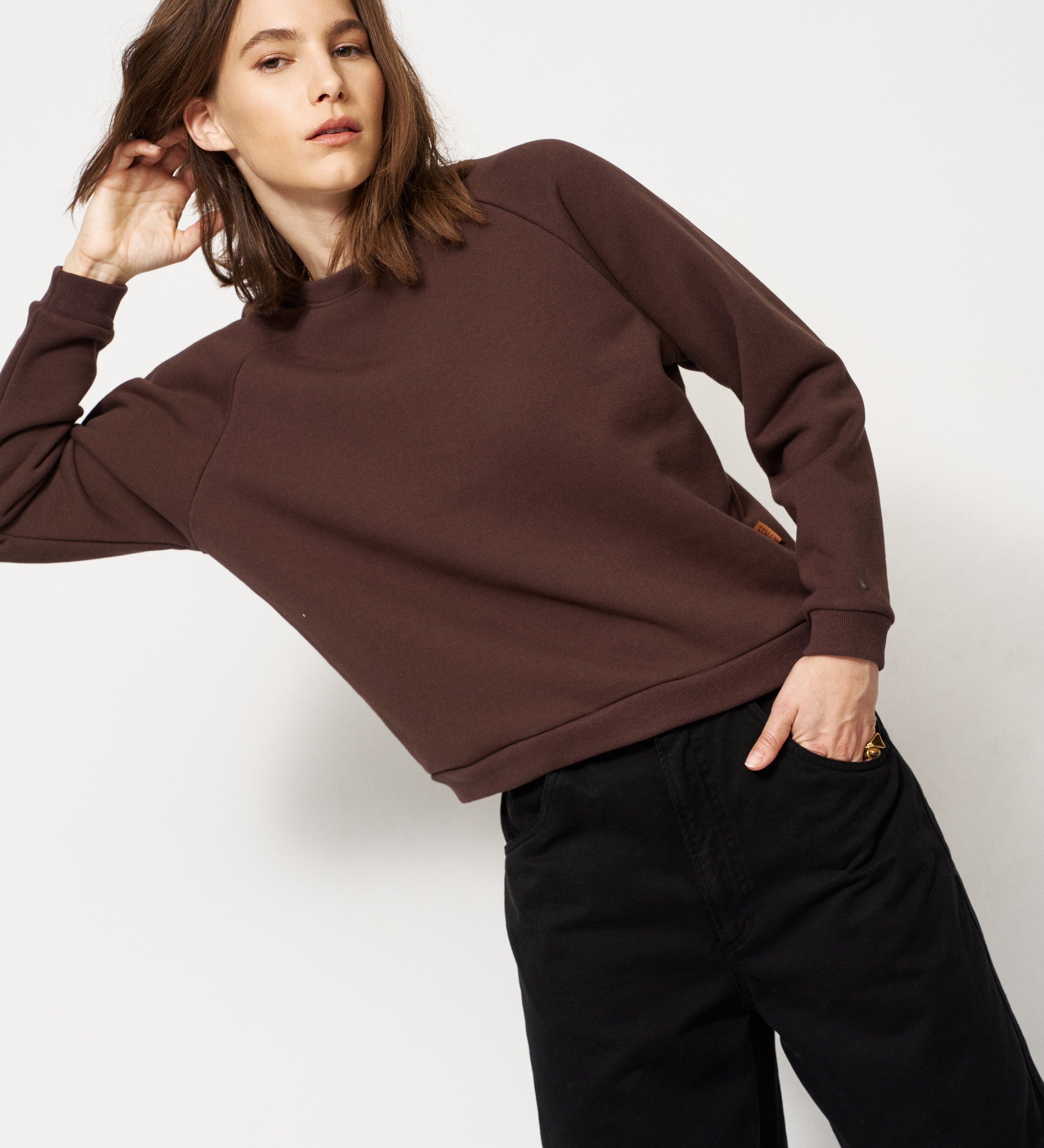 Jamie Haller - The Daily Sweatshirt in Brown
