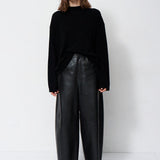 Jamie Haller - The Boxy Mockneck in Black