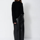 Jamie Haller - The Boxy Mockneck in Black