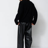 Jamie Haller - The Boxy Mockneck in Black