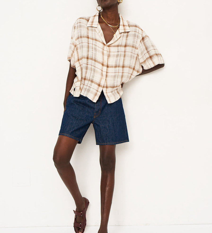 Jamie Haller - The Fields Shirt in Natural Plaid
