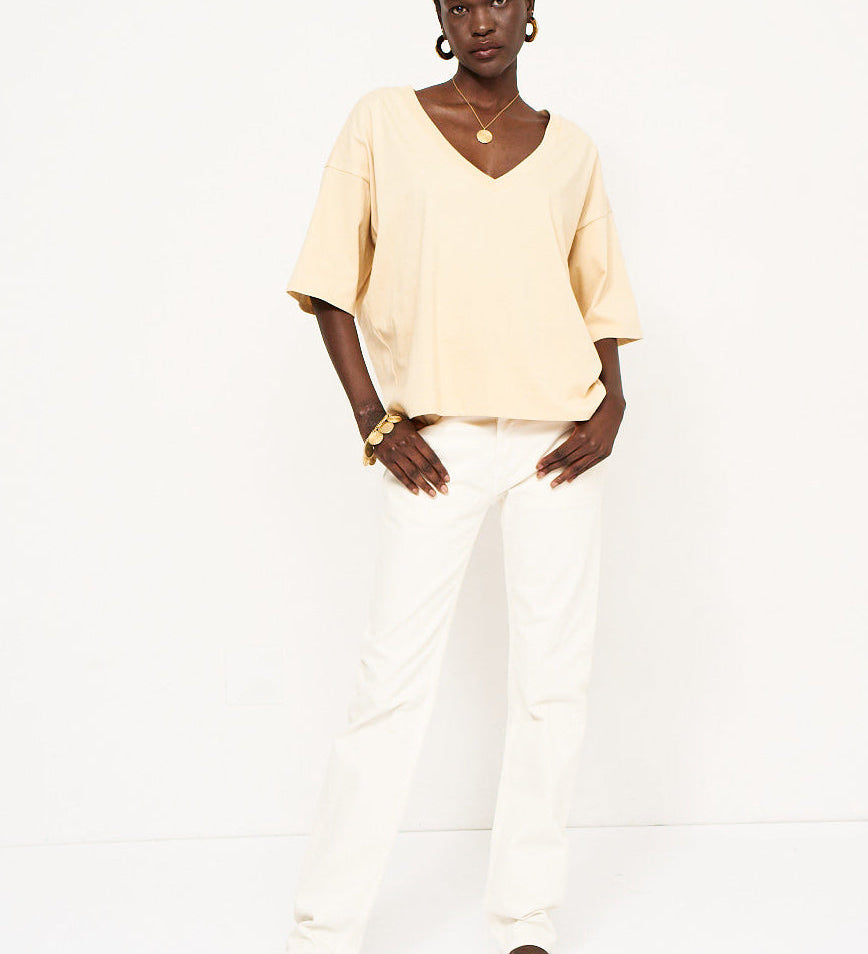 Jamie Haller - The V Tee in Butter