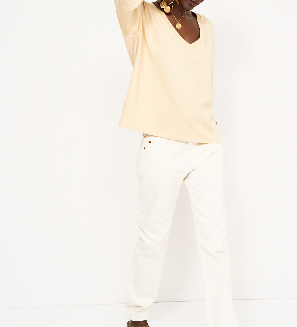 Jamie Haller - The V Tee in Butter