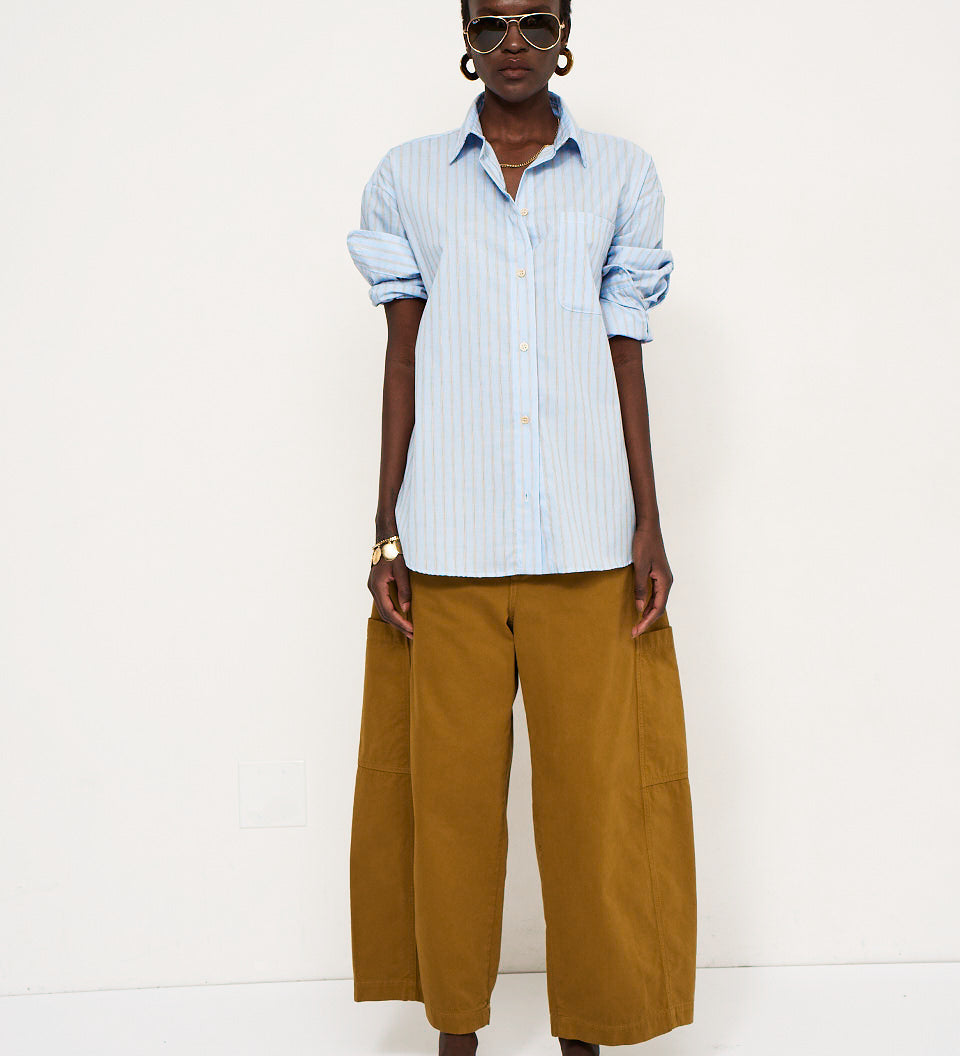 Jamie Haller - The Essential Shirt in Baby Blue Stripe