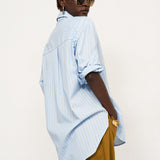 Jamie Haller - The Essential Shirt in Baby Blue Stripe
