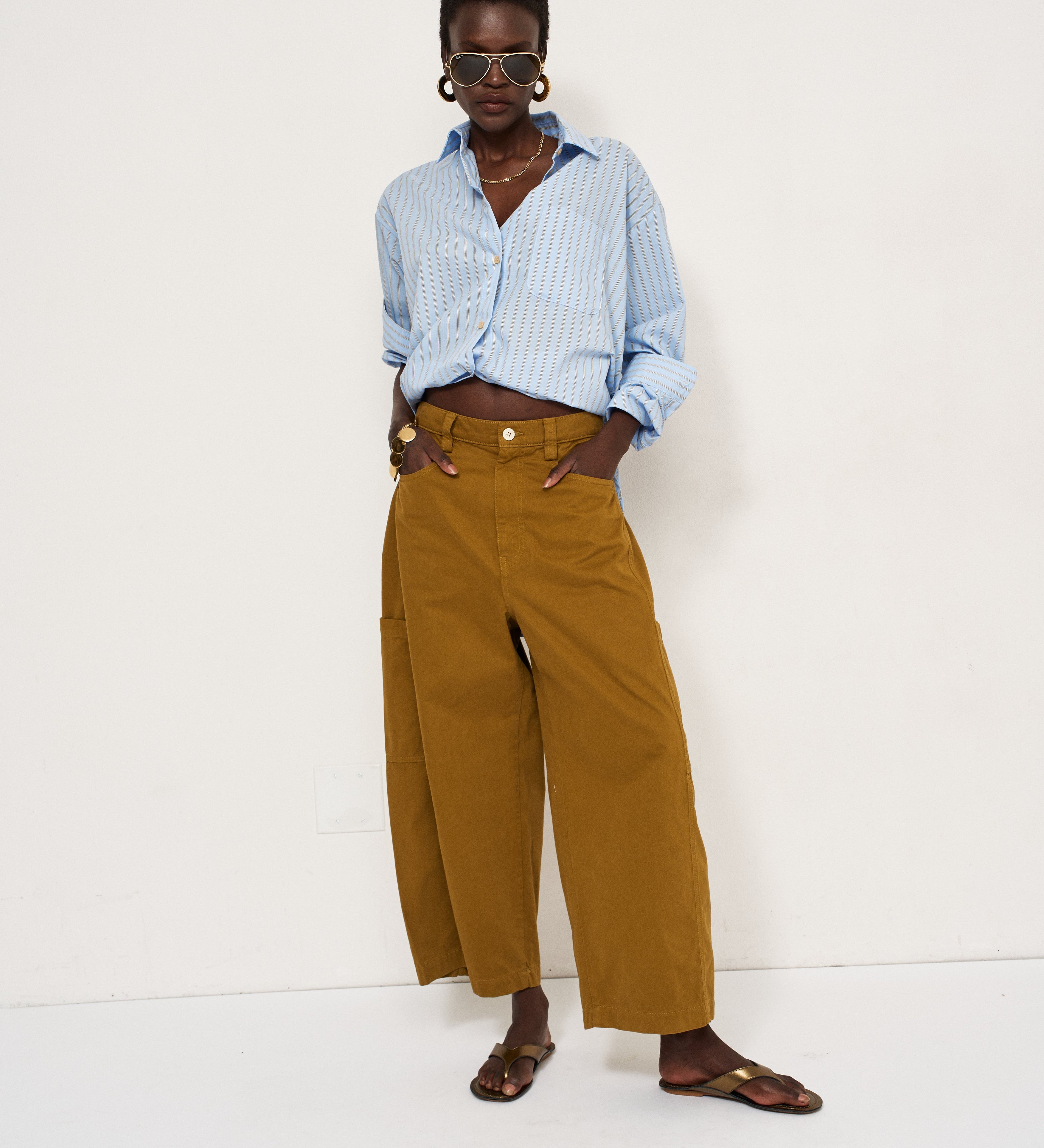Jamie Haller - The Baggy Painter Crop in Avo