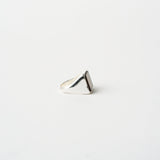 Jamie Haller - The Nina Flat Signet Ring in Smoky Quartz
