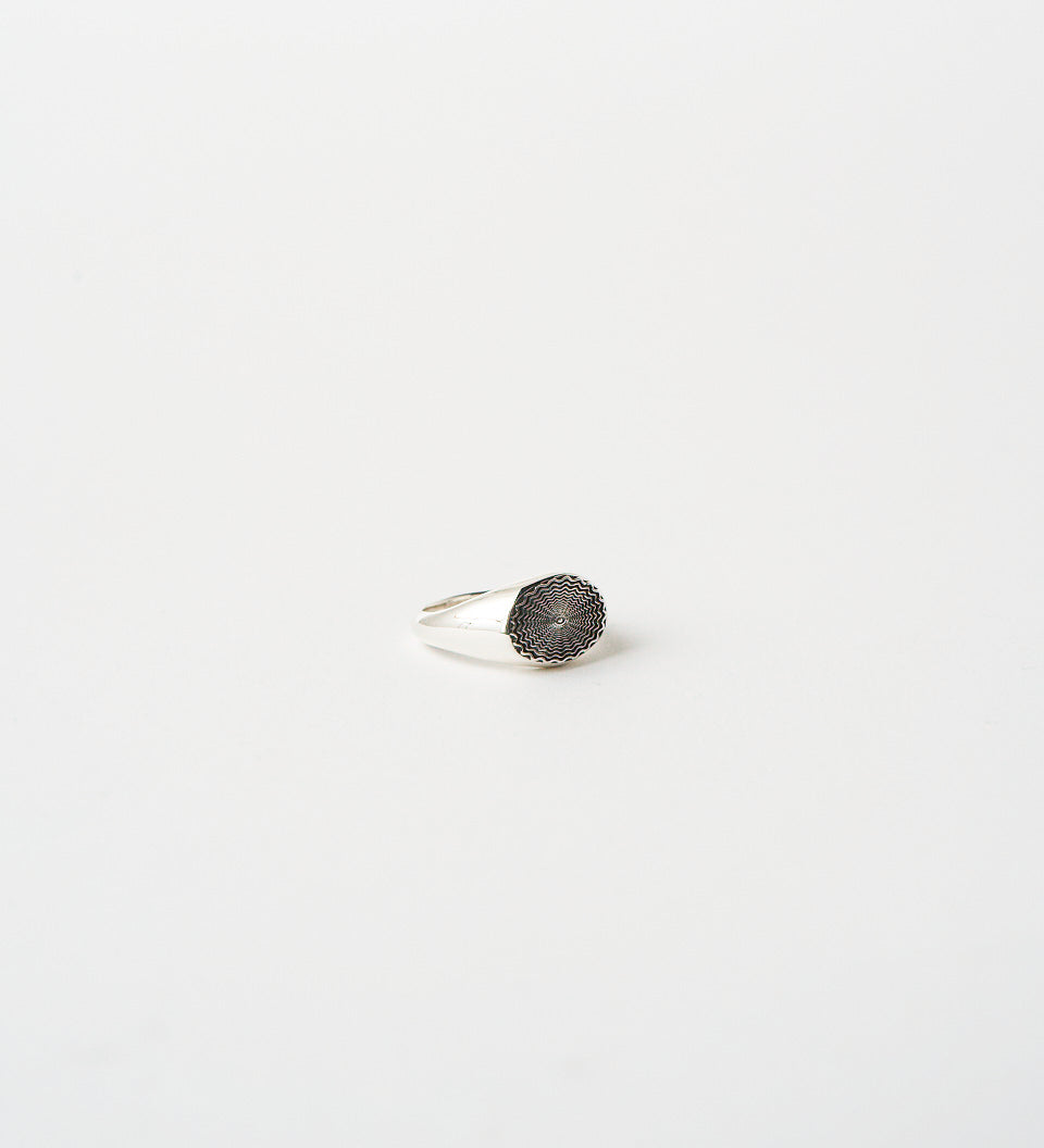 Jamie Haller - The Chaos Sunburst Oval Signet in Sterling Silver