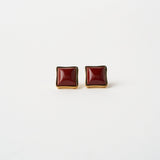 Jamie Haller - The Cufflink Stud Earring - Large in Red Jasper