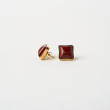 Jamie Haller - The Cufflink Stud Earring - Large in Red Jasper