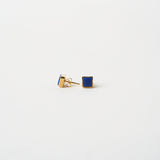 Jamie Haller - The Cufflink Stud Earring - Small in Blue Aventurine