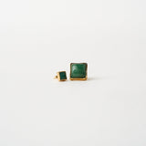 Jamie Haller - The Cufflink Stud Earring - Small in Dark Aventurine