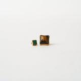 Jamie Haller - The Cufflink Stud Earring - Small in Dark Aventurine