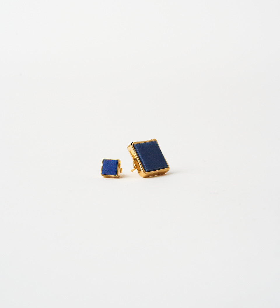 Jamie Haller - The Cufflink Stud Earring - Small in Blue Aventurine