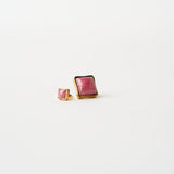 Jamie Haller - The Cufflink Stud Earring - Large in Rhodochrosite