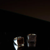 Jamie Haller - The Chaos Sunburst Square Signet in Sterling Silver