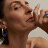 Jamie Haller - The Stone Hoop in Blue Aventurine