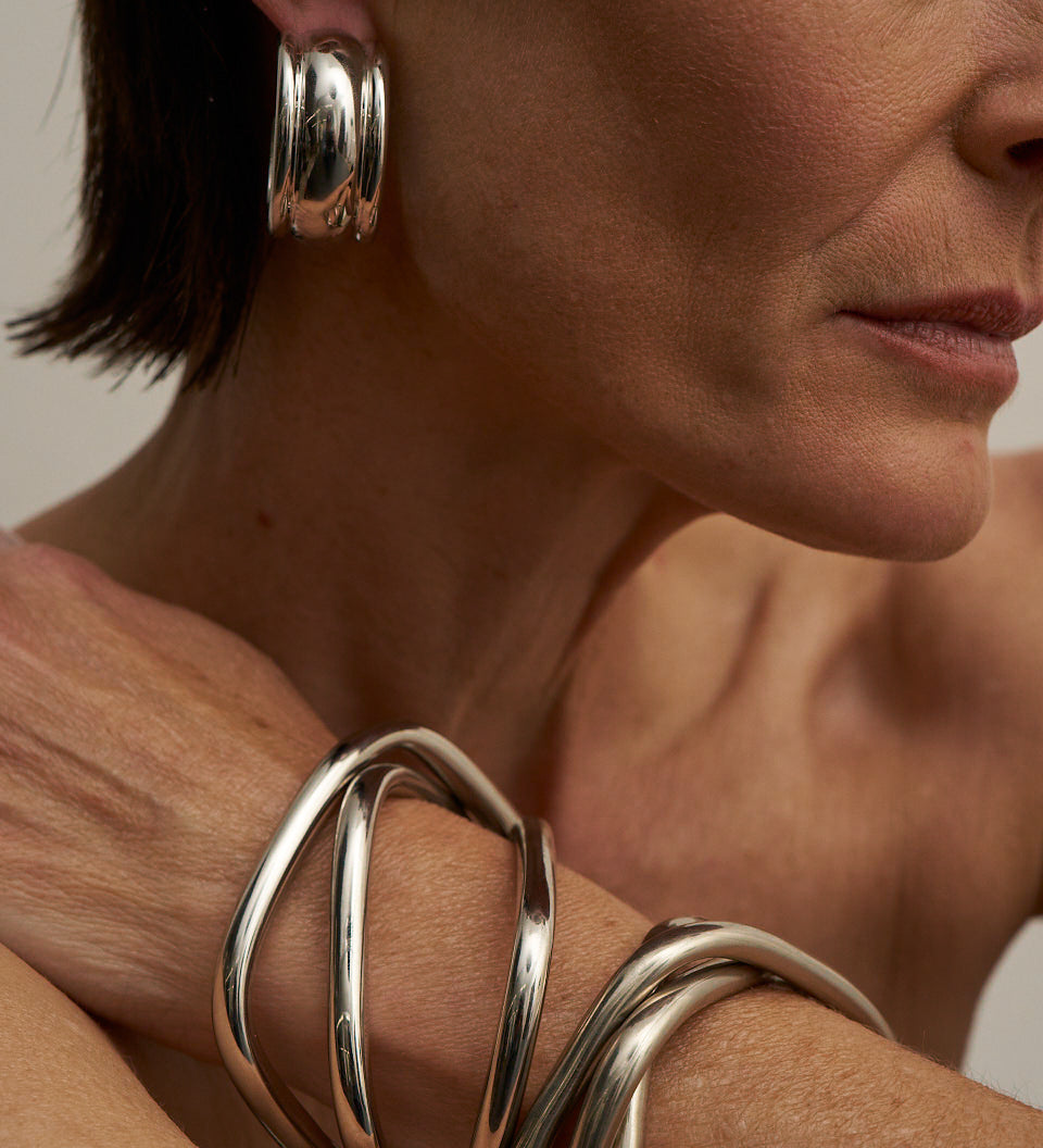 Jamie Haller - The Vera Hoop Earring in Sterling Silver