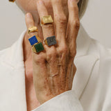 Jamie Haller - The Chaos Sunburst Square Signet in Sterling Silver