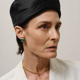 Jamie Haller - The Cufflink Stud Earring - Small in Dark Aventurine