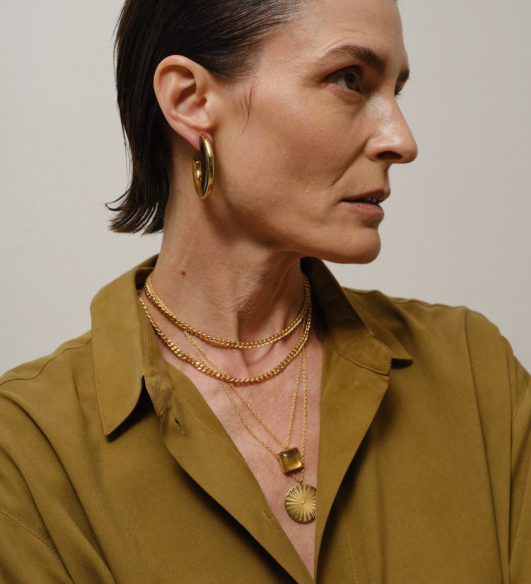 Jamie Haller - The Stone Hoop in Tiger's Eye