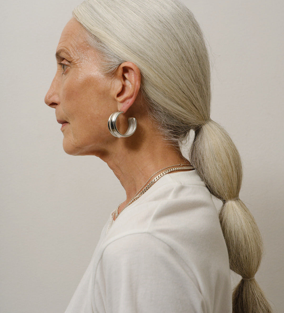 Jamie Haller - The Vera Hoop Earring in Sterling Silver