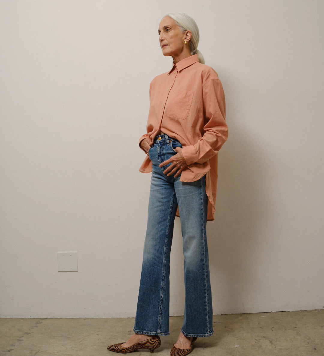 Jamie Haller - The Petite Crease Jean in Rustler