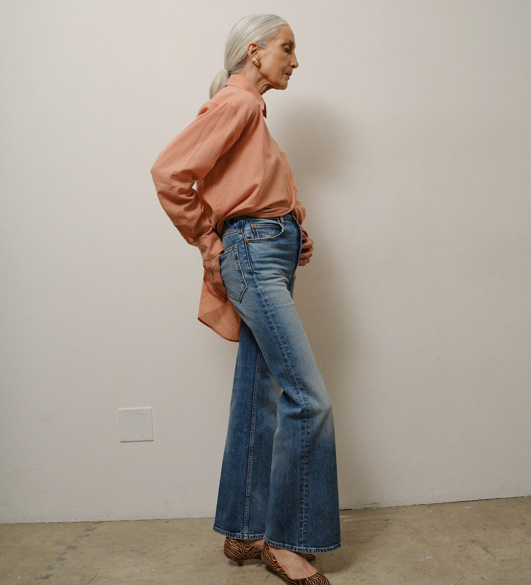 Jamie Haller - The Petite Crease Jean in Rustler