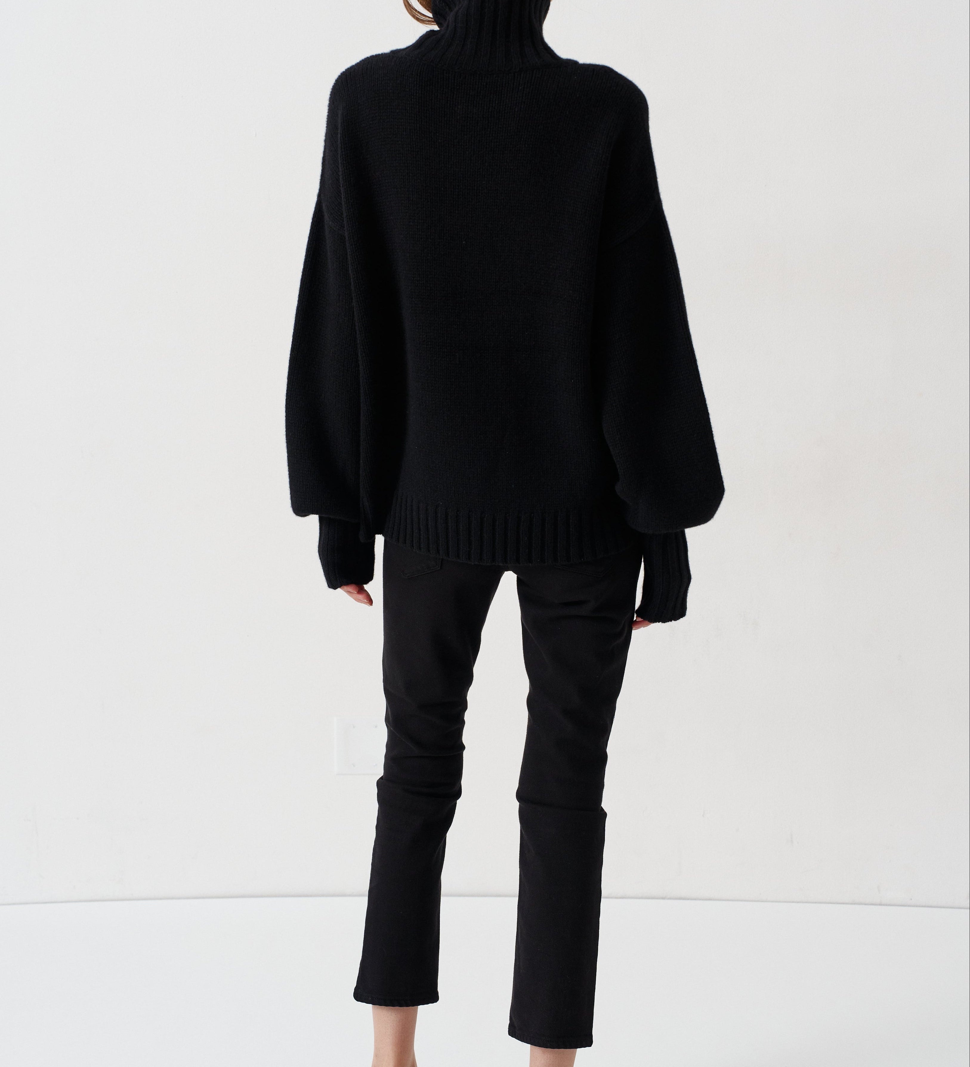 Jamie Haller - The Balloon Sleeve Sweater in Black