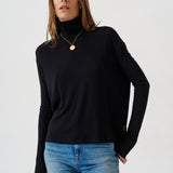Jamie Haller - The Draped Turtleneck in Black